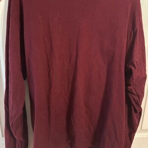 Burgundy Long Sleeve Shirt